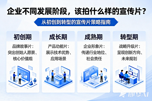 企业不同发展阶段，该拍什么样的宣传片？