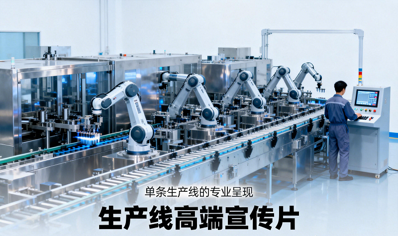 厂房内只有一条生产线，如何拍摄高大上的宣传片